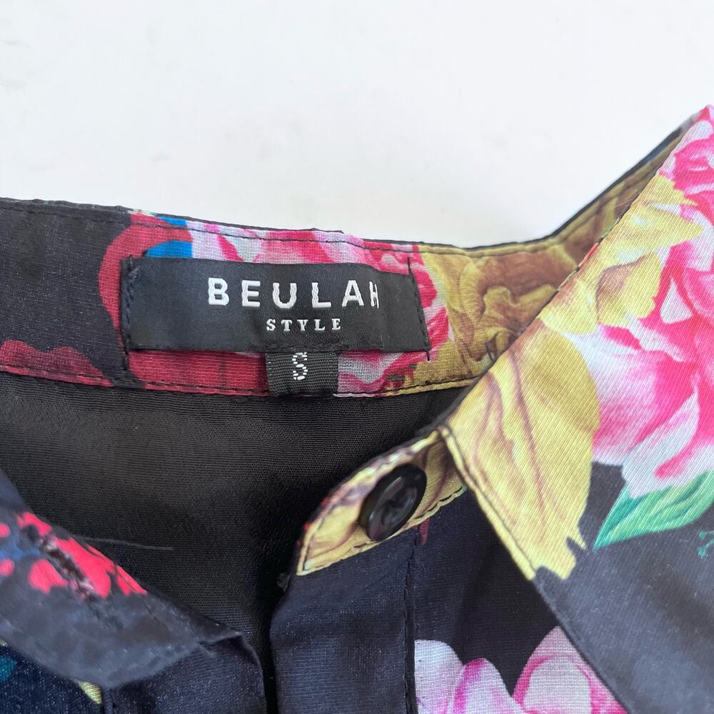 Beulah Style floral fit and flare midi shirt dress size Small - Picture 4 of 13